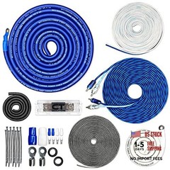 CT Sounds 1/0 Gauge OFC Complete Amp Wiring Install Kit, AMPKIT-0GA-ELITE