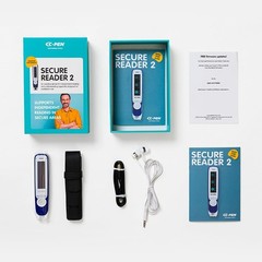 C-PEN C610S Secure Reader 2 White OLED Display Earphone Connection Rechargeable