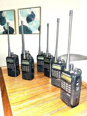 Package of 7/VERTEX Standard EVX-539 Two-Way Digital Analog UHF Display