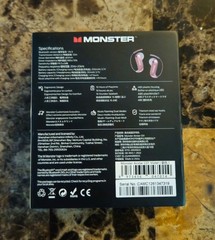 Monster Airstar C01 Bluetooth 6.0 Ear-Hook Earbuds Built-In Mic Dual Modes Pink