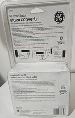 GE RF Modulator Video Converter 37632 Connect Older TV to DVD Video Game Console