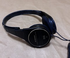 Vintage Pioneer SE-90D Black Portable Two-Way Lightweight Stereo Headphones