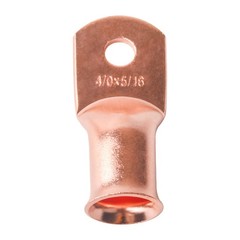 2pcs 5/16″ Ring Battery Terminals Copper Ends Lugs 4/0AWG Cable Wire Connectors