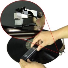 3in1 Vinyl Record Cleaning Brush Set Stylus Velvet Anti-static Cleaner Tool Lot