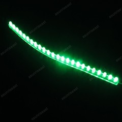 Green 24cm 24LED PVC Flexible LED Strip Light Waterproof for Car Motorcycle