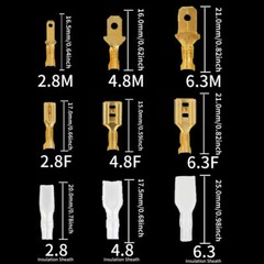 900/540X Assorted Insulated Crimp Spade Terminals Electrical Wire Connectors Kit