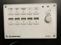 Crestron MP-B10-W Media Presentation Button Panel B10, White