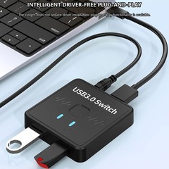 USB3.0 Switcher Bidirectional Sharing Switcher Adapter USB Switcher