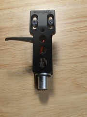 Genuine AT91 Cartridge Diamond Needle +Technics Style HEADSHELL Black