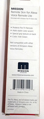 “Made for Amazon” Mission Cables Case for Alexa Voice Remote Lite -Textured Back