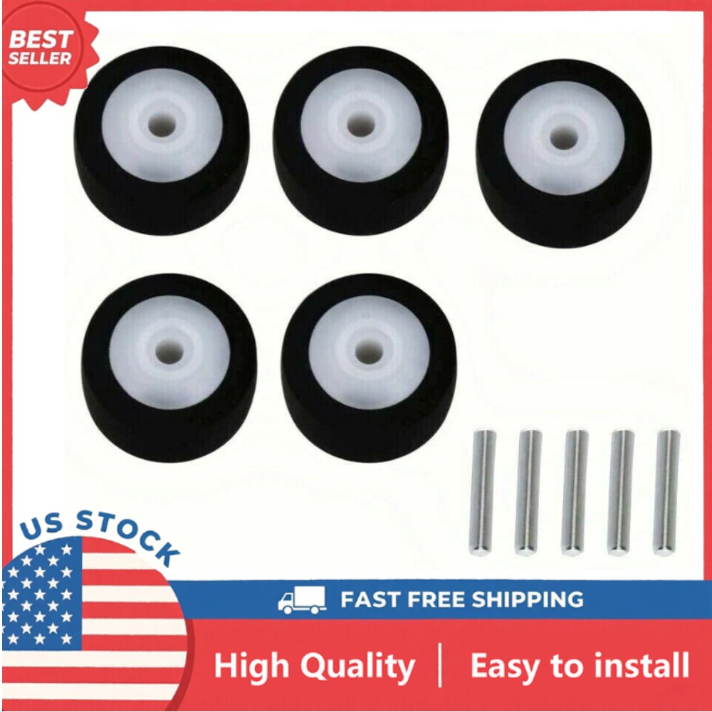 5PCS Pinch Roller with Metal Axle Recorder Reel 13×8.3X6.5×2.5mm for Sharp TC-WR