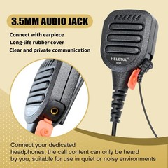 IP65 Waterproof uv-9r Speaker Mic Radio Hand Shoulder Mic for baofeng gmrs 9r…