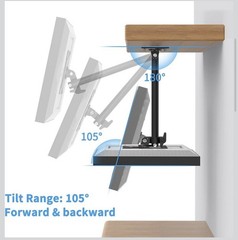 Under Cabinet Mount for Echo Show 15, Height Adjustable Stand NEW