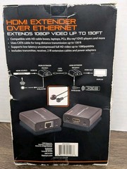 Blackweb HDMI Extender Over Ethernet – Extends 1080P Video Up To 130ft – NEW