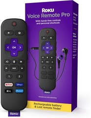 Voice Remote Pro Rechargeable Hands-Free Voice Control Headphone Mode Lost Find.