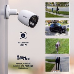 Lorex 4K 8MP IP Wired Dual Lens Outdoor Security Camera Smart Lighting (M. Ref)