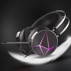 RGB Gaming Headphone Wired Headset for PC Phone Laptop USB Mic Headphone Plugs