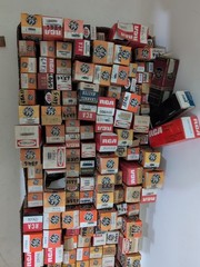 HUGE Lot of 300+ Vintage Various Brands Radio/TV Vacuum Tubes