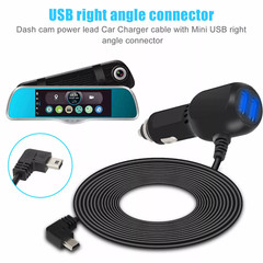 Compact USB Dash Cam Car Charger Cable Power Cord Supply for Camera GPS