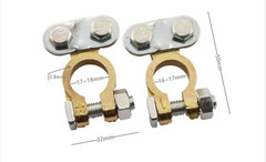 Heavy Duty Battery Terminal Clamps Top Post Connectors for Car Truck RV Marine