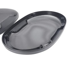 Car Speaker Grille Metal ABS Plastic 3 Sizes Protects Sound Quality Black