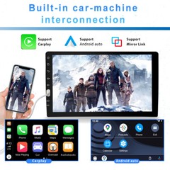 9 in Car Stereo Single 1 DIN Apple Carplay Android Auto HD Touch Screen FM-Radio