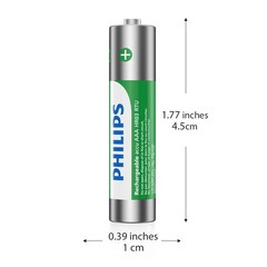 16 Pack Philips AAA Rechargeable Battery 1.2V Ni-MH 800mAh For Solar Lights