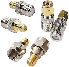 F Type to SMA Male Female Coax Connector Coaxial Adapter 2 Sets 6 Pcs