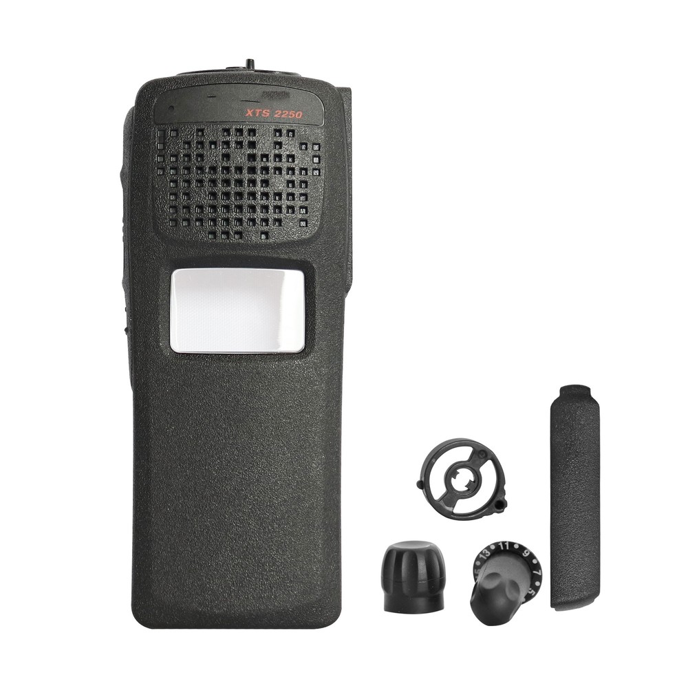 Black Front Replacement Housing Cover for XTS2500 Model 1.5 Handheld Radio Black