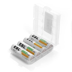 EBL AA AAA Rechargeable Batteries Double A,Triple A NiMh 2800mAh 800mAh +Box Lot