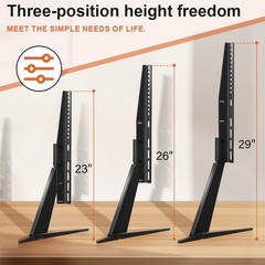 KKTONER Universal TV Stand Base for 27-65 inch Flat Screen Metal Black