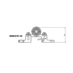 Perfect Vision Single Ground Block Weather Seal GRDBLK1R1-05 Satellite Cable
