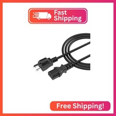 Kado 0.8m 3 Prong AC Power Cord, 2.6 Feet 125 Volts 10 Amps Power Cable