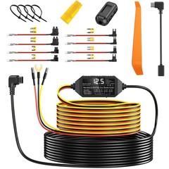 Universal Dash Cam Hardwire Kit 12-24V Mini USB Hard Wire Cable Fuse for Car