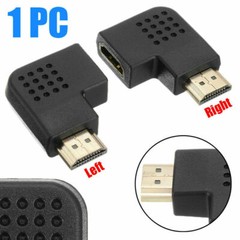 4K HDMI Adapter Right + Left + 90° Angle Male to Female Type Port Angled adaptor