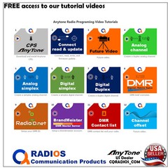 AnyTone AT-D890UV GPS DMR Analog UHF VHF Radio FREE Accessories ATD890UV