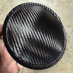 6.5″ Black Carbon Fiber Composite Dust Cap Speaker Subwoofer 165mm FAST USA SHIP