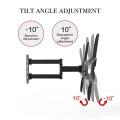 32-65 Inch Full Motion TV Wall Mount Bracket Tilt 32 36 42 46 50 55 65″ LED LCD