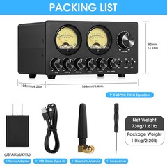 HIFI Bluetooth 5-Band EQ Equalizer Stereo Audio Preamp Speaker Receiver VU Meter