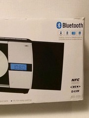 Jensen Bluetooth Wall-Mountable Music System CD Player FM Radio JBS-225 Open Box