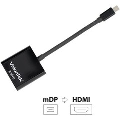Visiontek 900691 Mini DisplayPort to HDMI 4K Adapter M-F