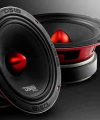4 DS18 PRO-X6.4BM 2000 Watt 6.5″ Midrange Speakers Bullet Car Loudspeakers 4-Ohm