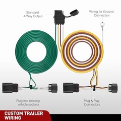 4 Pin Trailer Wiring Harness Kit 56094 Chevy Equinox/GMC Terrain 2010-2017