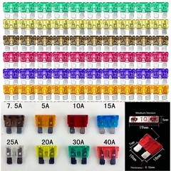 120Pcs Car Medium Blade Fuse Assortment Assorted Kit Blade Auto Truck Automotive