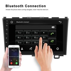 Apple Carplay Android 15 Car Stereo Radio GPS Navi + Cam For Honda CRV 2007-2011