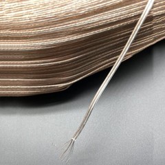 22 24 26 30 awg Copper Wire Copper Core 2P Transparent Parallel Wire 15ft Lig…