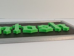 McIntosh Lettering Sign Green on Textured Black – 10.5 x 4.5 MUST SEE