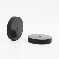 4Pcs 40MM*10MM Carbon Fiber Speaker Amplifier Isolation Spike Pad Stand Base