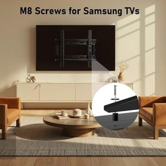 M8 Screws for Samsung TV Mounting Kits M8 x 45mm Pitch 1.25mm VESA Bolts Washers