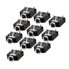 uxcell a12062600ux0366 10 Pcs 3 Pin PCB PJ318(10Pcs), “Black, Silver Tone”